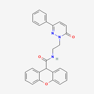 N-(2-(6-oxo-3-phenylpyridazin-1(6H)-yl)ethyl)-9H-xanthene-9-carboxamide