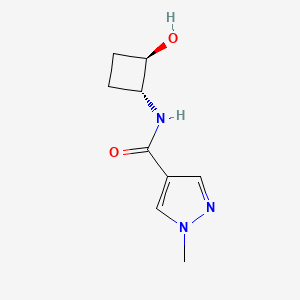 N-[trans-2-hydroxycyclobutyl]-1-methyl-1H-pyrazole-4-carboxamide