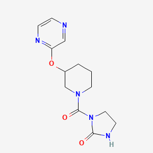 1-(3-(Pyrazin-2-yloxy)piperidine-1-carbonyl)imidazolidin-2-one