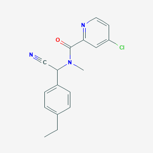 B2572490 4-chloro-N-[cyano(4-ethylphenyl)methyl]-N-methylpyridine-2-carboxamide CAS No. 2094185-66-5