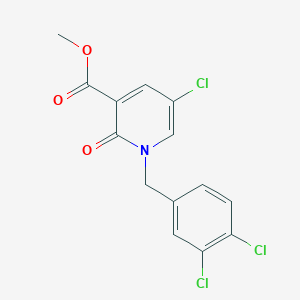 Methyl 5-chloro-1-(3,4-dichlorobenzyl)-2-oxo-1,2-dihydro-3-pyridinecarboxylate