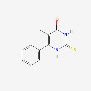 molecular formula C11H10N2OS B2572526 5-methyl-6-phenyl-2-thioxo-2,3-dihydro-1H-pyrimidin-4-one CAS No. 109942-16-7