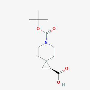 molecular formula C13H21NO4 B2572542 (2S)-6-tert-butoxycarbonyl-6-azaspiro[2.5]octane-2-carboxylic acid CAS No. 2306247-31-2