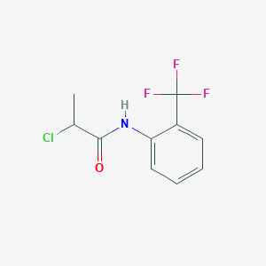 molecular formula C10H9ClF3NO B2572597 2-chloro-N-[2-(trifluoromethyl)phenyl]propanamide CAS No. 949444-74-0