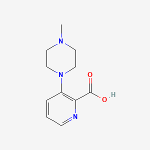 molecular formula C11H15N3O2 B2572602 3-(4-甲基哌嗪-1-基)吡啶甲酸 CAS No. 1520440-48-5