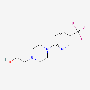molecular formula C12H16F3N3O B2572616 2-(4-(5-(三氟甲基)吡啶-2-基)哌嗪-1-基)乙醇 CAS No. 215434-37-0