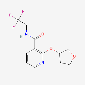 2-((tetrahydrofuran-3-yl)oxy)-N-(2,2,2-trifluoroethyl)nicotinamide