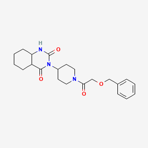 3-{1-[2-(Benzyloxy)acetyl]piperidin-4-yl}-1,2,3,4-tetrahydroquinazoline-2,4-dione
