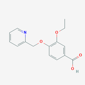 3-Ethoxy-4-(pyridin-2-ylmethoxy)benzoic acid