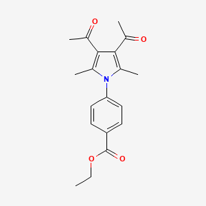 Ethyl 4-(3,4-diacetyl-2,5-dimethyl-1H-pyrrol-1-yl)benzoate