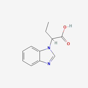 molecular formula C11H12N2O2 B2572674 2-Benzoimidazol-1-yl-butyric acid CAS No. 876708-69-9