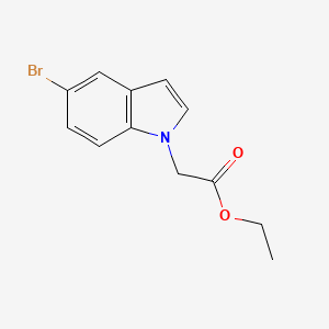 molecular formula C12H12BrNO2 B2572853 ethyl 2-(5-bromo-1H-indol-1-yl)acetate CAS No. 726174-45-4