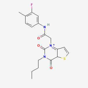 molecular formula C19H20FN3O3S B2572859 2-{3-butyl-2,4-dioxo-1H,2H,3H,4H-thieno[3,2-d]pyrimidin-1-yl}-N-(3-fluoro-4-methylphenyl)acetamide CAS No. 1252850-37-5