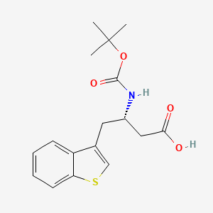 molecular formula C17H21NO4S B2572989 Boc-(S)-3-Amino-4-(3-benzothienyl)-butyric acid CAS No. 270063-45-1