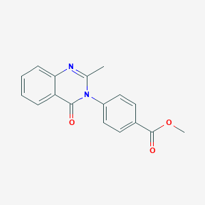 molecular formula C17H14N2O3 B257300 methyl 4-(2-methyl-4-oxoquinazolin-3-yl)benzoate 