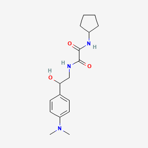 molecular formula C17H25N3O3 B2573165 N1-cyclopentyl-N2-(2-(4-(dimethylamino)phenyl)-2-hydroxyethyl)oxalamide CAS No. 1421506-92-4
