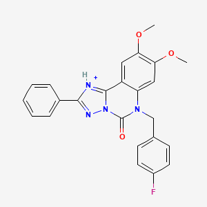 6-[(4-fluorophenyl)methyl]-8,9-dimethoxy-2-phenyl-5H,6H-[1,2,4]triazolo[1,5-c]quinazolin-5-one