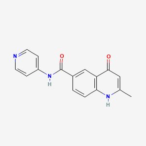 4-hydroxy-2-methyl-N-(pyridin-4-yl)quinoline-6-carboxamide