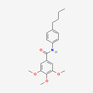 molecular formula C20H25NO4 B2573292 N-(4-butylphenyl)-3,4,5-trimethoxybenzamide CAS No. 303990-30-9