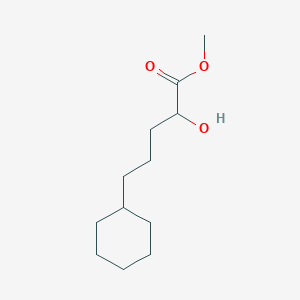 molecular formula C12H22O3 B2573366 Methyl 5-cyclohexyl-2-hydroxypentanoate CAS No. 1864015-18-8