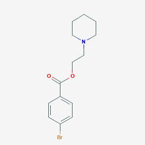 molecular formula C14H18BrNO2 B257338 2-(piperidin-1-yl)ethyl 4-bromobenzoate 