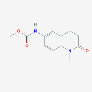 molecular formula C12H14N2O3 B2573385 Methyl (1-methyl-2-oxo-1,2,3,4-tetrahydroquinolin-6-yl)carbamate CAS No. 922130-67-4