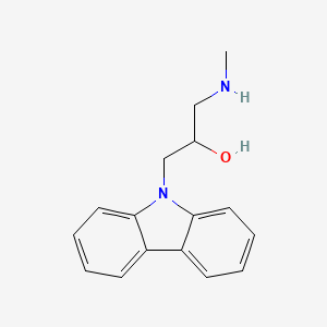 molecular formula C16H18N2O B2573390 1-Carbazol-9-yl-3-methylamino-propan-2-ol CAS No. 701226-41-7