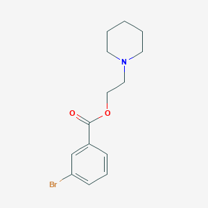 molecular formula C14H18BrNO2 B257341 2-(1-piperidinyl)ethyl 3-bromobenzoate 