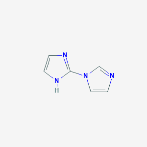 molecular formula C6H6N4 B025735 1'H-1,2'-biimidazole CAS No. 110700-40-8