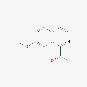 molecular formula C12H11NO2 B2573570 1-(7-Methoxyisoquinolin-1-yl)ethan-1-one CAS No. 1367805-85-3