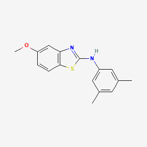 molecular formula C16H16N2OS B2573618 N-(3,5-dimethylphenyl)-5-methoxy-1,3-benzothiazol-2-amine CAS No. 890965-44-3