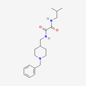 molecular formula C19H29N3O2 B2573735 N1-((1-benzylpiperidin-4-yl)methyl)-N2-isobutyloxalamide CAS No. 953249-70-2