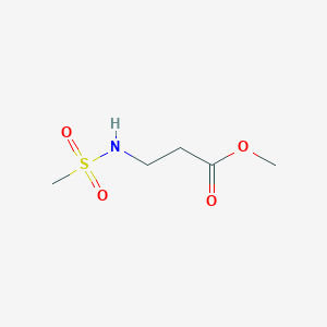 molecular formula C5H11NO4S B2573863 Methyl N-(methylsulfonyl)-beta-alaninate CAS No. 1249618-73-2