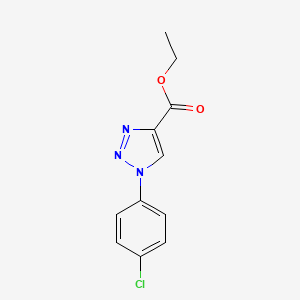 molecular formula C11H10ClN3O2 B2573883 ethyl 1-(4-chlorophenyl)-1H-1,2,3-triazole-4-carboxylate CAS No. 133902-65-5