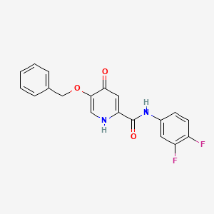 5-(benzyloxy)-N-(3,4-difluorophenyl)-4-oxo-1,4-dihydropyridine-2-carboxamide