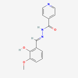 N'-(2-hydroxy-3-methoxybenzylidene)isonicotinohydrazide