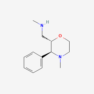 molecular formula C13H20N2O B2573954 methyl({[4-methyl-3-phenylmorpholin-2-yl]methyl})amine, Mixture of diastereomers CAS No. 1808404-69-4