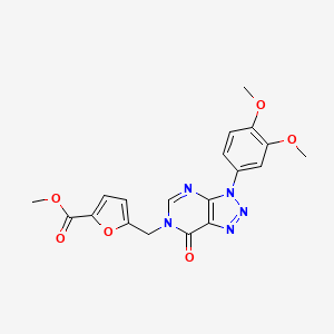 methyl 5-((3-(3,4-dimethoxyphenyl)-7-oxo-3H-[1,2,3]triazolo[4,5-d]pyrimidin-6(7H)-yl)methyl)furan-2-carboxylate