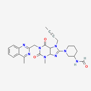 molecular formula C26H28N8O3 B2573974 Linagliptin Impurity JX CAS No. 2137744-33-1