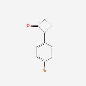 molecular formula C10H9BrO B2574029 2-(4-Bromophenyl)cyclobutan-1-one CAS No. 1261038-30-5