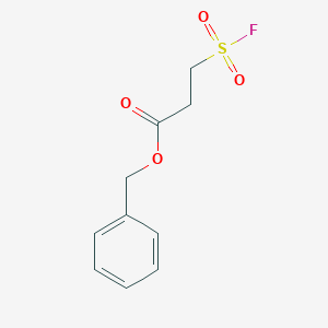 molecular formula C10H11FO4S B2574058 Benzyl 3-fluorosulfonylpropanoate CAS No. 2138254-33-6