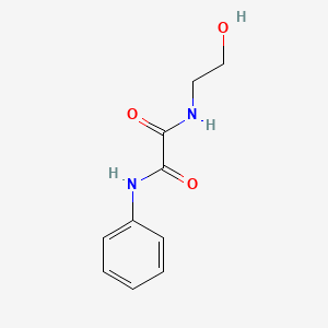 molecular formula C10H12N2O3 B2574087 N-(2-hydroxyethyl)-N'-phenylethanediamide CAS No. 69433-42-7