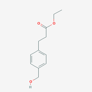 molecular formula C12H16O3 B025741 Ethyl 3-(4-(hydroxymethyl)phenyl)propanoate CAS No. 107859-98-3
