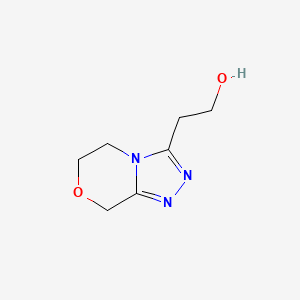 2-{5H,6H,8H-[1,2,4]triazolo[3,4-c][1,4]oxazin-3-yl}ethan-1-ol
