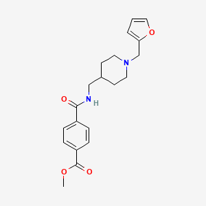 Methyl 4-(((1-(furan-2-ylmethyl)piperidin-4-yl)methyl)carbamoyl)benzoate