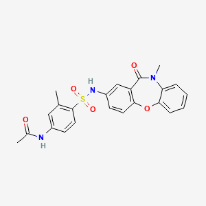 N-(3-methyl-4-(N-(10-methyl-11-oxo-10,11-dihydrodibenzo[b,f][1,4]oxazepin-2-yl)sulfamoyl)phenyl)acetamide