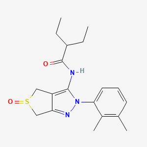 N-(2-(2,3-dimethylphenyl)-5-oxido-4,6-dihydro-2H-thieno[3,4-c]pyrazol-3-yl)-2-ethylbutanamide