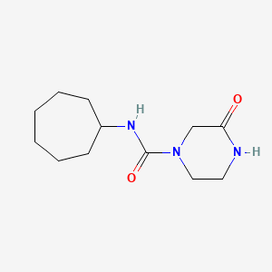 molecular formula C12H21N3O2 B2574166 N-cycloheptyl-3-oxopiperazine-1-carboxamide CAS No. 2034553-01-8