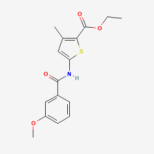 molecular formula C16H17NO4S B2574178 Ethyl 5-(3-methoxybenzamido)-3-methylthiophene-2-carboxylate CAS No. 477567-50-3