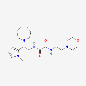 N1-(2-(azepan-1-yl)-2-(1-methyl-1H-pyrrol-2-yl)ethyl)-N2-(2-morpholinoethyl)oxalamide